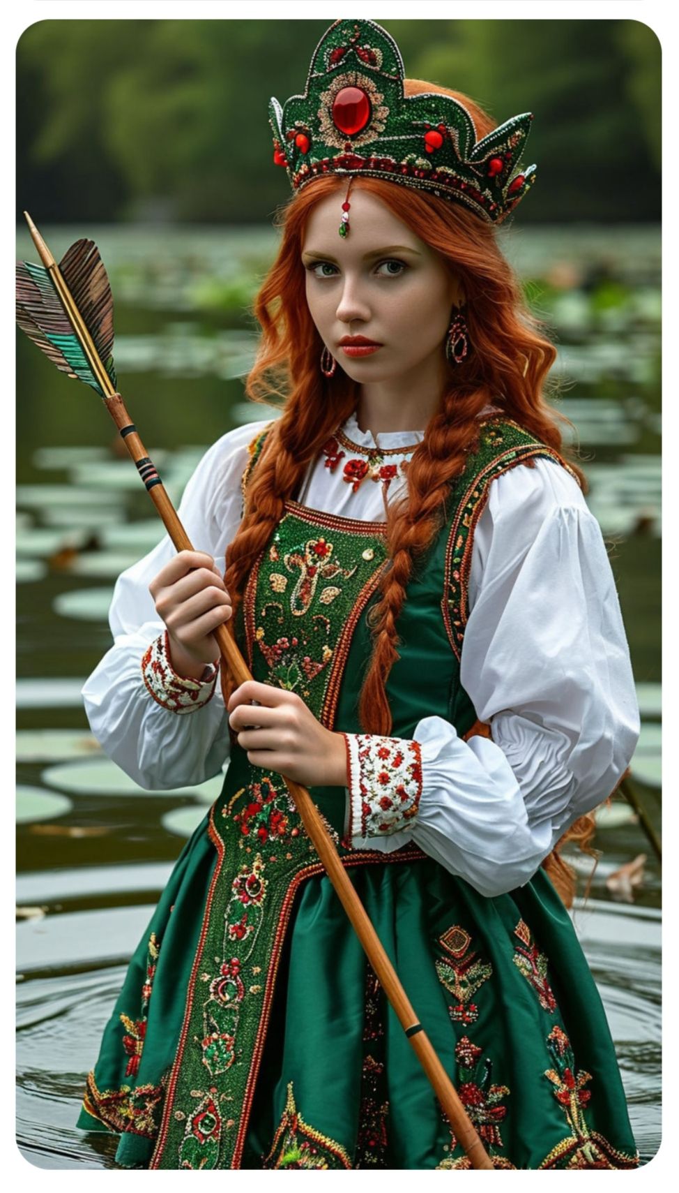 Nude girl Girls in Slavic costumes in Puchon